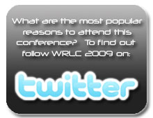 Follow WRLC 2009 on Twitter